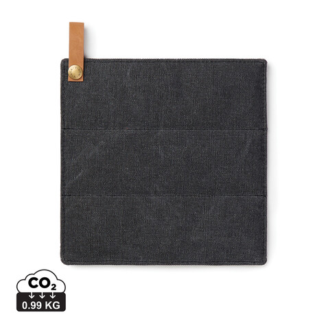 VINGA Asado-Topflappen schwarz bedrucken, Art.-Nr. V261001
