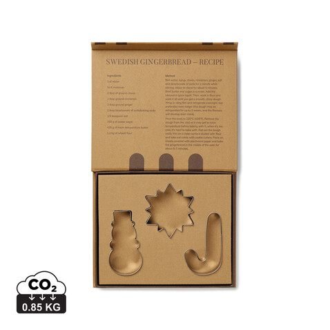VINGA Classic Ausstechformen 3er-Set grau bedrucken, Art.-Nr. V261002 VINGA Classic Ausstechformen 3er-Set grau bedrucken, Art.-Nr. V261002