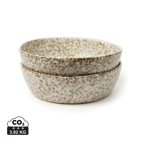 VINGA Nuvem Mini-Bowl, 2er-Set beige bedrucken, Art.-Nr. V267019