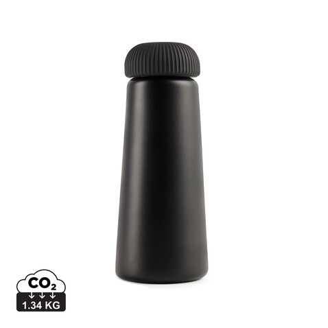 VINGA Erie 450ml Vakuumflasche aus RCS recyceltem Stahl schwarz bedrucken, Art.-Nr. V430011 VINGA Erie 450ml Vakuumflasche aus RCS recyceltem Stahl schwarz bedrucken, Art.-Nr. V430011