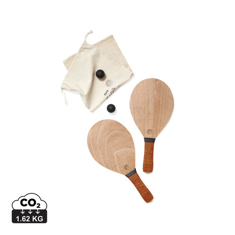 Vinga Colos Beach-Tennis-Spiel braun bedrucken, Art.-Nr. V4530009