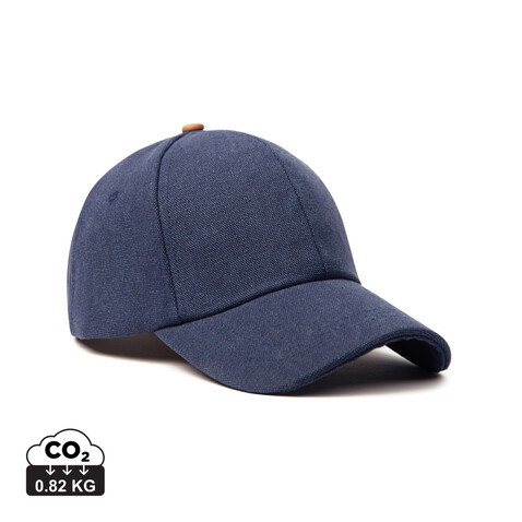 VINGA Bosler AWARE™ Canvas-Kappe navy blau bedrucken, Art.-Nr. V453035