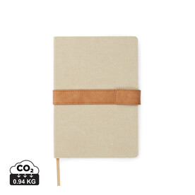VINGA Bosler Notizbuch aus RCS recyceltem Papier beige bedrucken, Art.-Nr. V773309