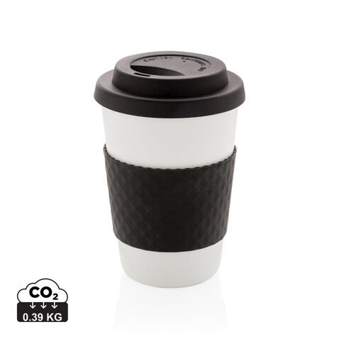 Wiederverwendbarer Kaffeebecher 270ml schwarz bedrucken, Art.-Nr. P432.671 Wiederverwendbarer Kaffeebecher 270ml schwarz bedrucken, Art.-Nr. P432.671