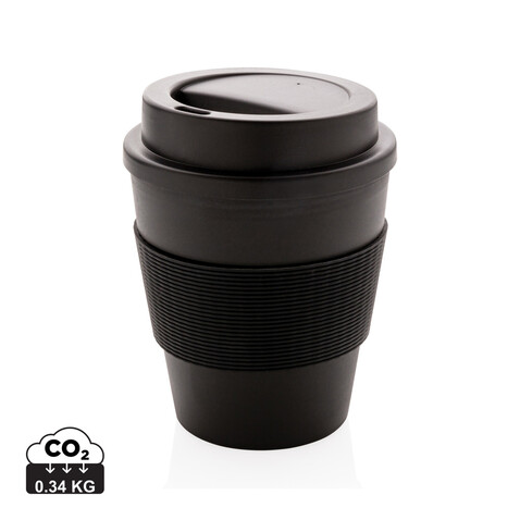 Wiederverwendbarer Kaffeebecher 350ml schwarz bedrucken, Art.-Nr. P432.681 Wiederverwendbarer Kaffeebecher 350ml schwarz bedrucken, Art.-Nr. P432.681