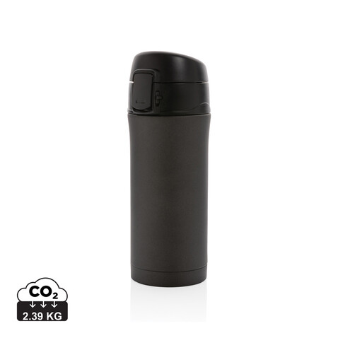 Metallic Easy-Lock Vakuum-Becher schwarz bedrucken, Art.-Nr. P432.761 Metallic Easy-Lock Vakuum-Becher schwarz bedrucken, Art.-Nr. P432.761