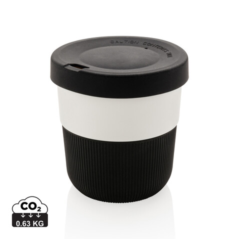 PLA Cup Coffee-To-Go 280ml schwarz bedrucken, Art.-Nr. P432.891 PLA Cup Coffee-To-Go 280ml schwarz bedrucken, Art.-Nr. P432.891