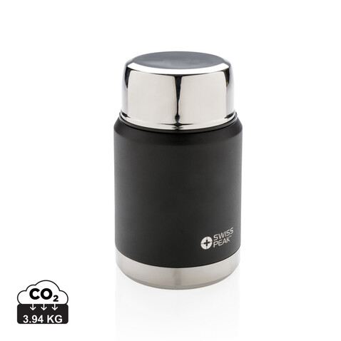 Swiss Peak Elite Kupfer Vakuum Food-Container schwarz bedrucken, Art.-Nr. P432.981