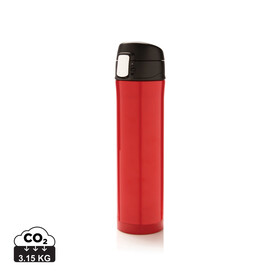 Easy Lock Vakuum Flasche rot, schwarz bedrucken, Art.-Nr. P433.994