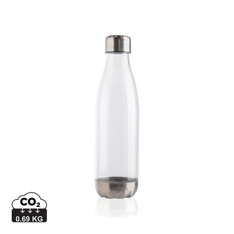 Auslaufsichere Trinkflasche mit Stainless-Steel-Deckel transparent bedrucken, Art.-Nr. P436.750 Auslaufsichere Trinkflasche mit Stainless-Steel-Deckel transparent bedrucken, Art.-Nr. P436.750