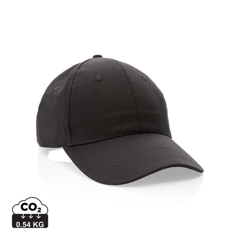 Impact 6 Panel Kappe aus 190gr rCotton mit AWARE™ Tracer schwarz bedrucken, Art.-Nr. P453.321 Impact 6 Panel Kappe aus 190gr rCotton mit AWARE™ Tracer schwarz bedrucken, Art.-Nr. P453.321