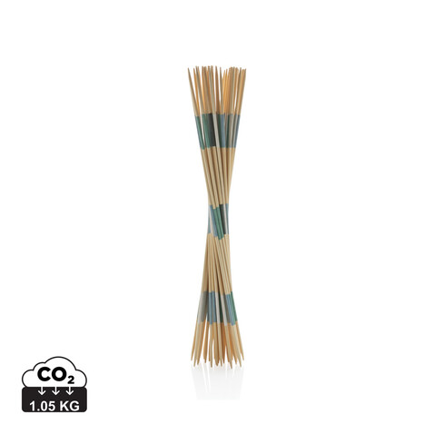 Giant Mikado-Set aus Bambus braun bedrucken, Art.-Nr. P453.559