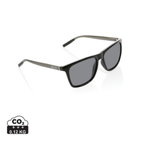 Swiss Peak polarisierte Sonnenbrille aus RCS Kunststoff schwarz bedrucken, Art.-Nr. P453.981