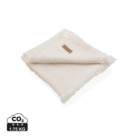 Ukiyo Aware™ Polylana® gewebte Decke 130x150cm off white bedrucken, Art.-Nr. P459.100