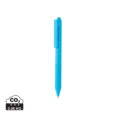 X9 Solid-Stift mit Silikongriff hellblau bedrucken, Art.-Nr. P610.825 X9 Solid-Stift mit Silikongriff hellblau bedrucken, Art.-Nr. P610.825