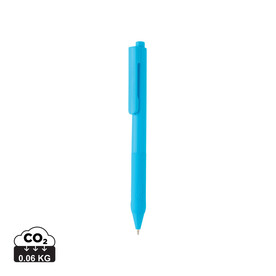 X9 Solid-Stift mit Silikongriff hellblau bedrucken, Art.-Nr. P610.825