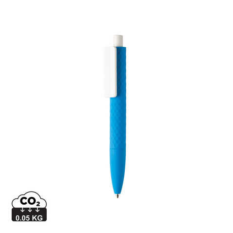 X3-Stift mit Smooth-Touch blau, weiß bedrucken, Art.-Nr. P610.965 X3-Stift mit Smooth-Touch blau, weiß bedrucken, Art.-Nr. P610.965