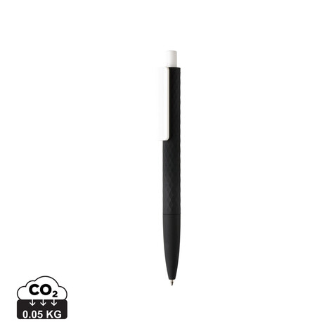 X3-Stift mit Smooth-Touch schwarz, weiß bedrucken, Art.-Nr. P610.961 X3-Stift mit Smooth-Touch schwarz, weiß bedrucken, Art.-Nr. P610.961