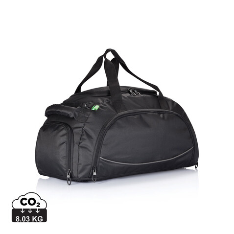 Sporttasche Florida, PVC-frei schwarz bedrucken, Art.-Nr. P703.731 Sporttasche Florida, PVC-frei schwarz bedrucken, Art.-Nr. P703.731