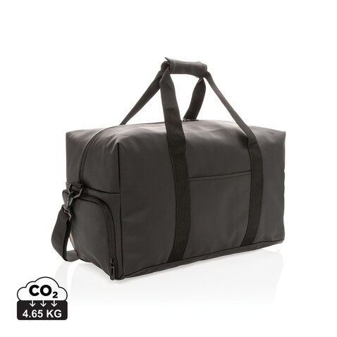 Schicke PU Wochenendtasche schwarz bedrucken, Art.-Nr. P707.061 Schicke PU Wochenendtasche schwarz bedrucken, Art.-Nr. P707.061