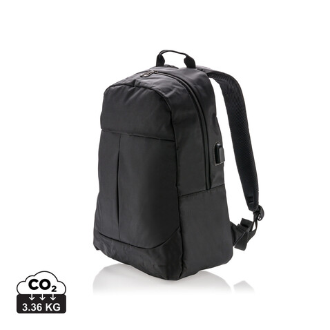 Power USB Laptop-Rucksack schwarz bedrucken, Art.-Nr. P732.061 Power USB Laptop-Rucksack schwarz bedrucken, Art.-Nr. P732.061