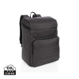 Impact AWARE™ RPET Kühl-Rucksack schwarz bedrucken, Art.-Nr. P733.051