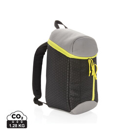 Kühlrucksack 10L schwarz, limone bedrucken, Art.-Nr. P733.071