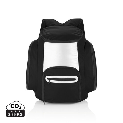 Kühlrucksack schwarz, silber bedrucken, Art.-Nr. P733.181 Kühlrucksack schwarz, silber bedrucken, Art.-Nr. P733.181