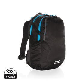 Explorer Ribstop mittlerer Wanderrucksack 26L PVC frei schwarz, blau bedrucken, Art.-Nr. P760.151