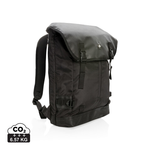 17” Outdoor Laptop Rucksack schwarz bedrucken, Art.-Nr. P762.100