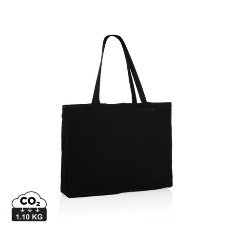 Impact AWARE™ recycelte Baumwoll-Shopper 145gr schwarz bedrucken, Art.-Nr. P762.651 Impact AWARE™ recycelte Baumwoll-Shopper 145gr schwarz bedrucken, Art.-Nr. P762.651