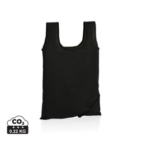 Impact AWARE™ RPET 190T faltbarer Shopper schwarz bedrucken, Art.-Nr. P762.671