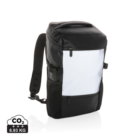 PU-Easy-Access High-Visibility 15.6" Laptop-Rucksack schwarz bedrucken, Art.-Nr. P762.721 PU-Easy-Access High-Visibility 15.6" Laptop-Rucksack schwarz bedrucken, Art.-Nr. P762.721
