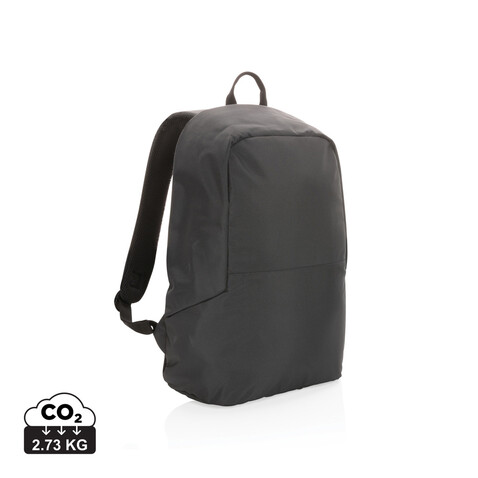 Impact AWARE™ RPET Standard Anti-Diebstahl Rucksack schwarz bedrucken, Art.-Nr. P762.761 Impact AWARE™ RPET Standard Anti-Diebstahl Rucksack schwarz bedrucken, Art.-Nr. P762.761
