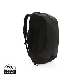 Swiss Peak AWARE™ RPET 15.6&amp;quot; Work &amp;amp; Gym Rucksack schwarz bedrucken, Art.-Nr. P762.771