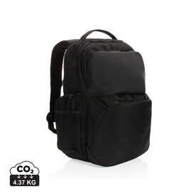 Swiss Peak AWARE™ RPET 15,6 Zoll Pendler-Rucksack schwarz bedrucken, Art.-Nr. P762.781