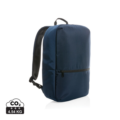 Impact AWARE™ 1200D 15,6-Zoll-Laptop-Rucksack navy blau, grau bedrucken, Art.-Nr. P762.815