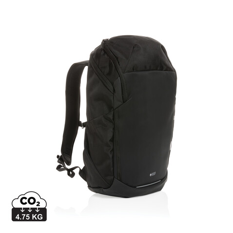 Swiss Peak AWARE™ RPET 15.6" Business Rucksack schwarz bedrucken, Art.-Nr. P762.891