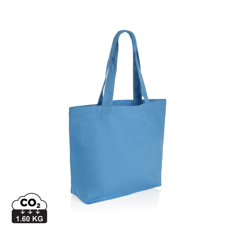Impact Aware™ 240g/m² rCanvas Shopper mit Tasche tranquil blue bedrucken, Art.-Nr. P762.975