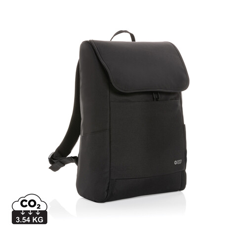 Swiss Peak Fern AWARE™ RPET 15,6" Rucksack mit Allover-Zip schwarz bedrucken, Art.-Nr. P763.041 Swiss Peak Fern AWARE™ RPET 15,6" Rucksack mit Allover-Zip schwarz bedrucken, Art.-Nr. P763.041