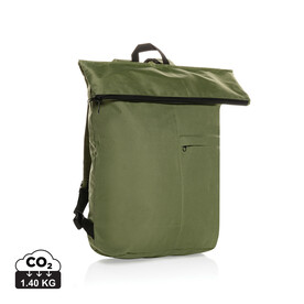 Dillon AWARE™ RPET faltbarer Lightweight-Rucksack grün bedrucken, Art.-Nr. P763.177