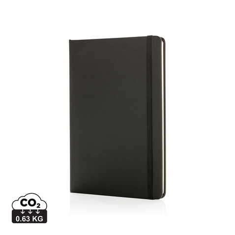 Standard A5 Notizbuch mit PU-Hardcover schwarz bedrucken, Art.-Nr. P773.241