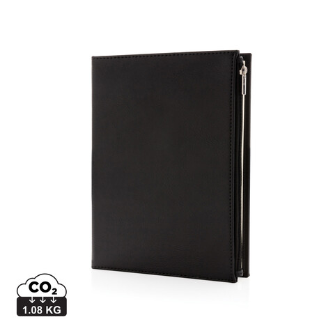Swiss Peak A5 Notizbuch mit Zipper-Tasche schwarz bedrucken, Art.-Nr. P774.141 Swiss Peak A5 Notizbuch mit Zipper-Tasche schwarz bedrucken, Art.-Nr. P774.141
