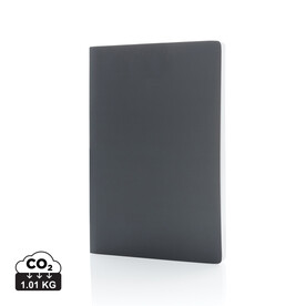 Impact Softcover A5 Notizbuch mit Steinpapier anthrazit bedrucken, Art.-Nr. P774.212