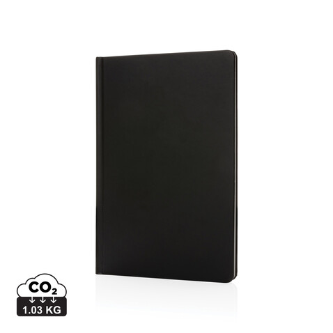 A5 Impact Steinpaper Hardcover Notizbuch schwarz bedrucken, Art.-Nr. P774.351 A5 Impact Steinpaper Hardcover Notizbuch schwarz bedrucken, Art.-Nr. P774.351