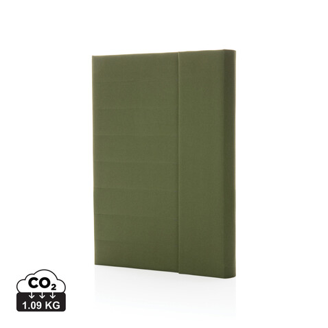 Impact Aware™ A5 Notebook mit Magnetverschluss grün bedrucken, Art.-Nr. P774.387