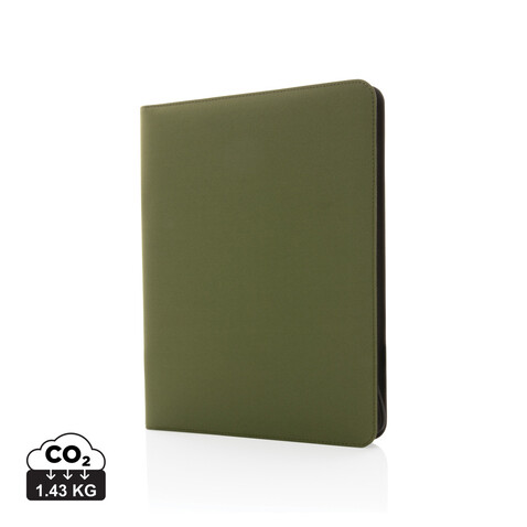 Impact Aware™ Deluxe 300D Tech Portfolio mit Reißverschluss grün bedrucken, Art.-Nr. P774.397