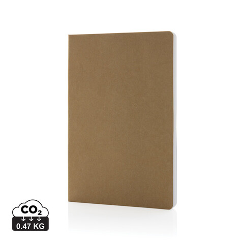 Salton Luxus Kraftpapier Notizbuch A5 braun bedrucken, Art.-Nr. P774.489