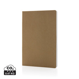 Salton Luxus Kraftpapier Notizbuch A5 braun bedrucken, Art.-Nr. P774.489