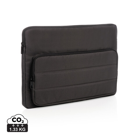 Impact AWARE™ RPET 15,6" Laptop-Sleeve schwarz bedrucken, Art.-Nr. P788.031